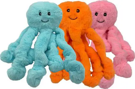 Hem and Boo GIANT super soft Octopus Dog Toy Mixed