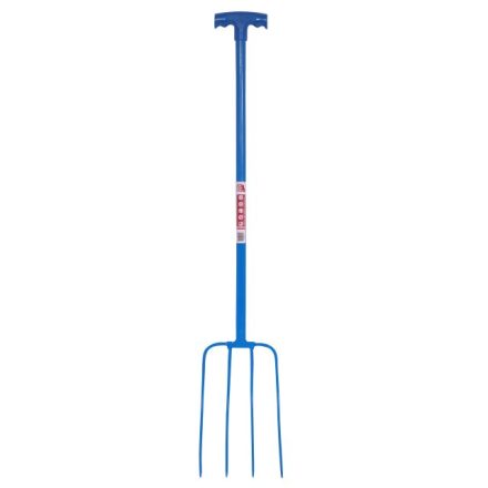 Red & blue Gorilla 4 Prong Manure Fork T Sky Blue