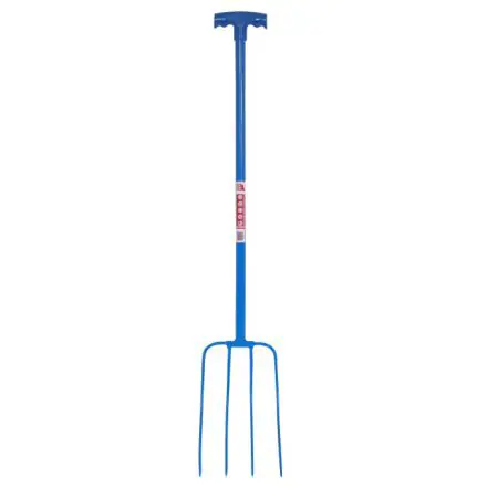 Red & blue Gorilla 4 Prong Manure Fork T Sky Blue