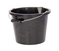 Red Gorilla 3 Gallon Black Standard Bucket