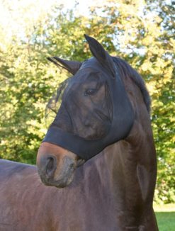 Fino Stretch Black Facemask Pony