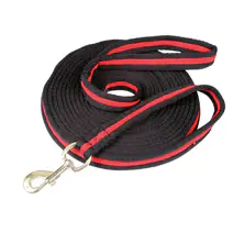LUNGE RIEN SOFT WEBBING 8M RED/BLACK