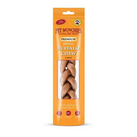 Pet Munchies Large Buffalo Dental Chews 90g