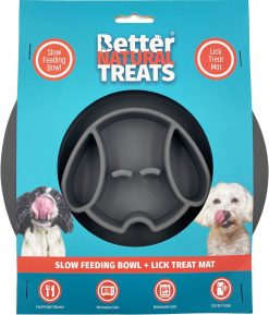 Alternative view of BNT Dual use DOG bowl (slow feeder and lick mat) MIXED