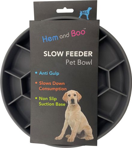 H&B Slow feeder bowl with suction base large MIXED