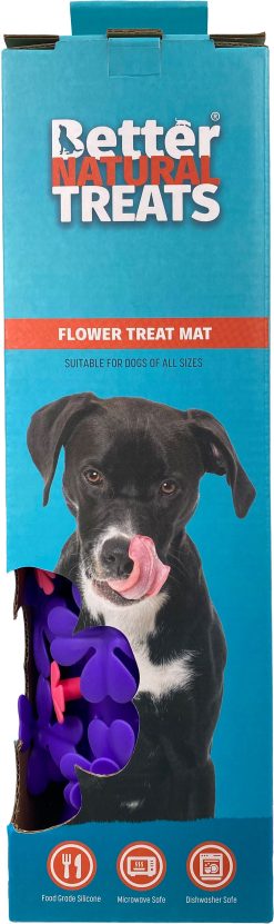 Alternative view of BNT Flowers snuffle mat with suction cup MIXED