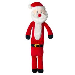 HP Squeaky Santa Soft Dog Toy