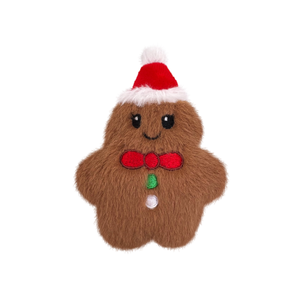 KONG Holiday Snuzzles Mini Gingerbread Brown XS