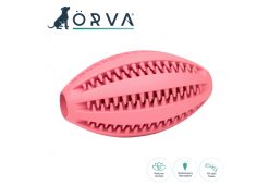 Orva Rugby Treat Ball Dog Toy