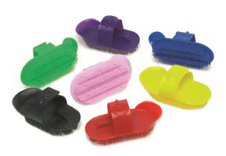 Lincoln Plastic Curry Comb - Large - Red