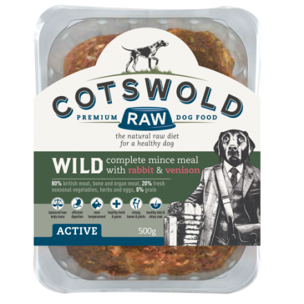 Cotswold 80/20 Adult Working Active Wild?- Rabbit and Venison 500g