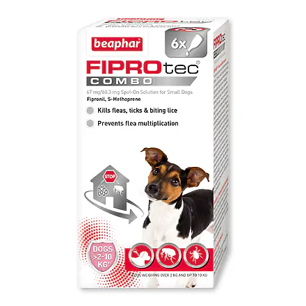 Beaphar FIPROtec COMBO for Small Dogs 6 pipettes