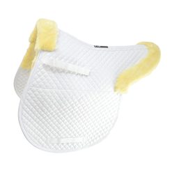 Hy Equestrian Fab Fleece Lined Numnah - White