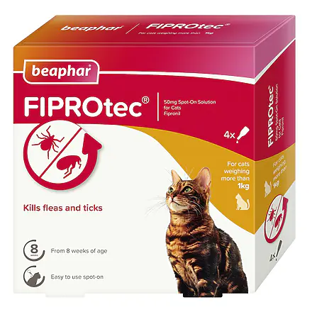 FIPROtec Spot On Cat  4 pipettes