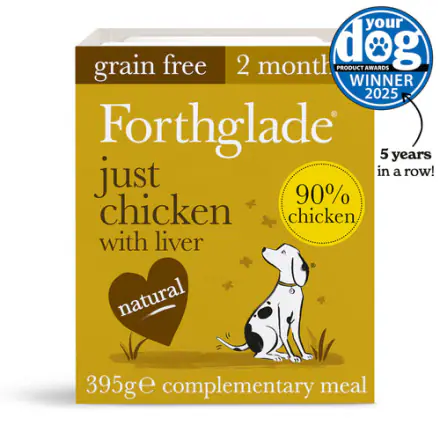 Forthglade JUST Chicken with Liver Grain Free, 395G SINGLE