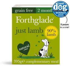 Forthglade JUST Lamb Grain Free, 395G SINGLE