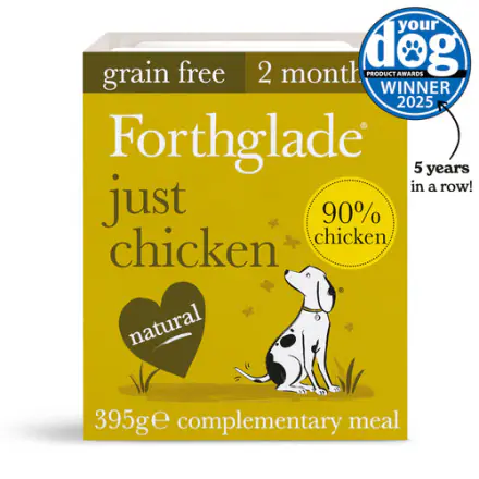 Forthglade JUST Chicken Grain Free, 395G SINGLE