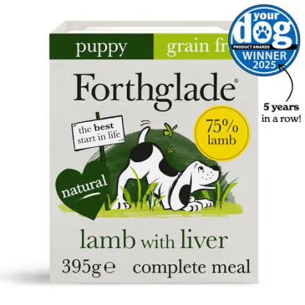 Forthglade GRAIN FREE Complete PUPPY Lamb with Liver, 395G SINGLE