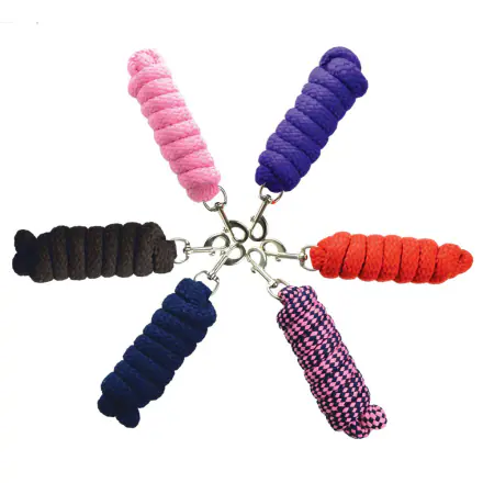Hy Equestrian Extra Thick Extra Soft Lead Rope - Red - 2 metres