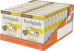 Forthglade WHOLEGRAIN Complete Meal Adult Chicken with Brown Rice & Vegetables, 395G 18PK (Orange Box)