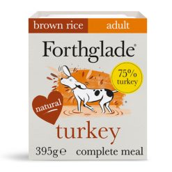 Forthglade WHOLEGRAIN Complete Meal Adult Turkey with Brown Rice & Vegetables, 395G SINGLE