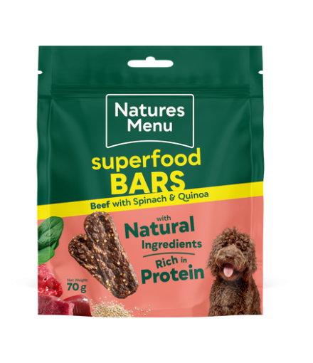 Natures Menu Superfood Bars Beef 70G