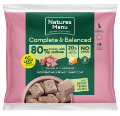 Natures Menu 80% Turkey and Venison Nuggets 1KG