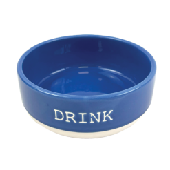 Azure Blue Drink Pet Dog Bowl 16.5cm