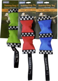 H&B Fire Hose Double Ball Dog Toy