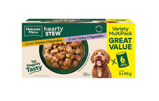 Natures Menu Stew Multipack Dog Wet Cans 6x 415g (Chicken & Turkey)