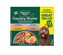 Country Hunter Multipacks Pouch Dog Wet 12 x 150g