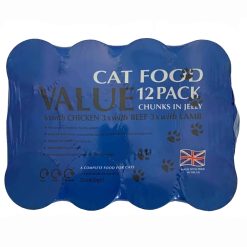 Cat food Value chunks in jelly 12x400g