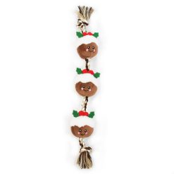 HP  String of Christmas Puds Rope Dog Toy