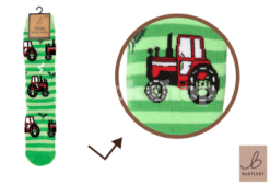 BARTLEBY? FUNKY WELLY SOCK CHILD 6-8 TRACTOR