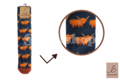BARTLEBY? FUNKY WELLY SOCK CHILD 9-12 HIGHLAND COW