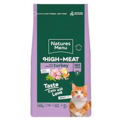 Natures Menu Cat High in Meat Turkey Kibble 1.25kg