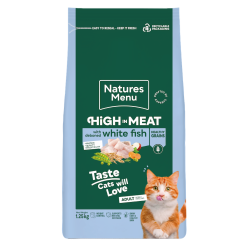 Natures Menu Cat High in Meat White Fish Kibble 1.25kg