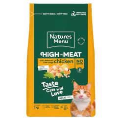 Natures Menu Cat High in Meat Chicken Kibble 3kg