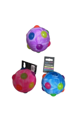 H&B Flashing Nobbly Ball 10cm (Mixed)