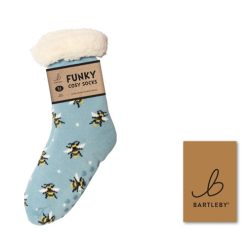 BARTLEBY? FUNKY COSY SOCK 4-8 BUMBLE BEES