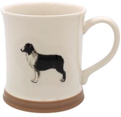 Embossed Collie Mug, 13cm