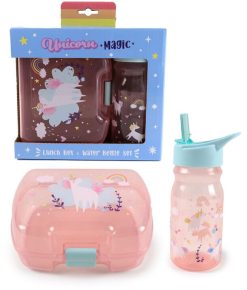 Unicorn Magic Lunch Box & Water Bottle Set