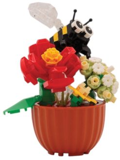 Flowers with Bees Mini Bricks, 11cm
