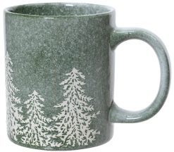 Woodland Frosted Tree Mug, 12cm