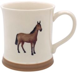 Horse Mug Embossed, 13cm