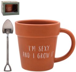 Im Sexy and i Grow It Mug & Spoon