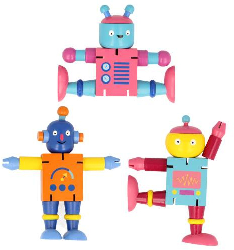 3/A Majigg Flexi Robots Toy, 8cm