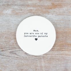 Mum Favourite Parent Coaster, 10cm
