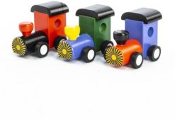 3/A Majigg Wooden Mini Trains, 6.8cm