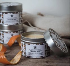 Orange Zest Scented Tin Candle, 100ml